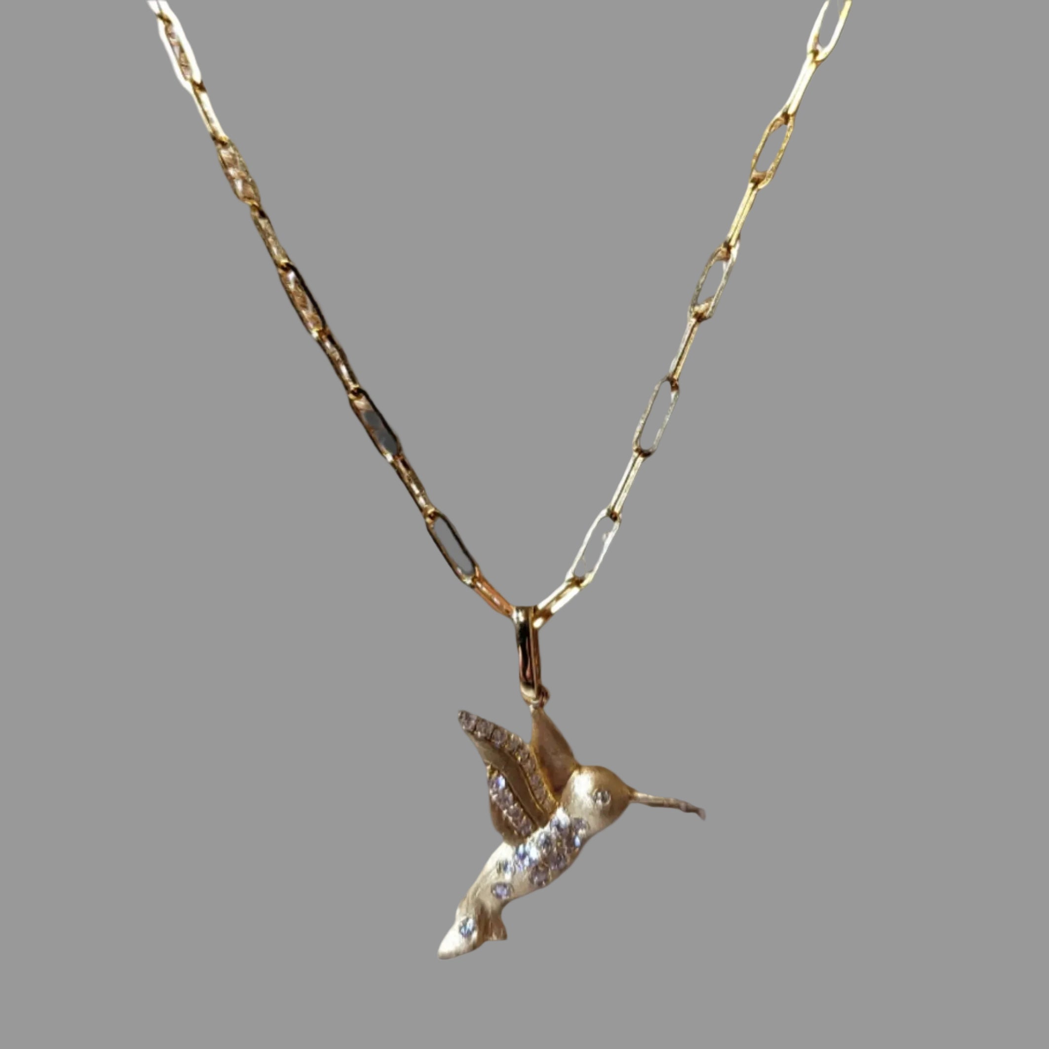 DILAMANI Diamond Hummingbird Necklace