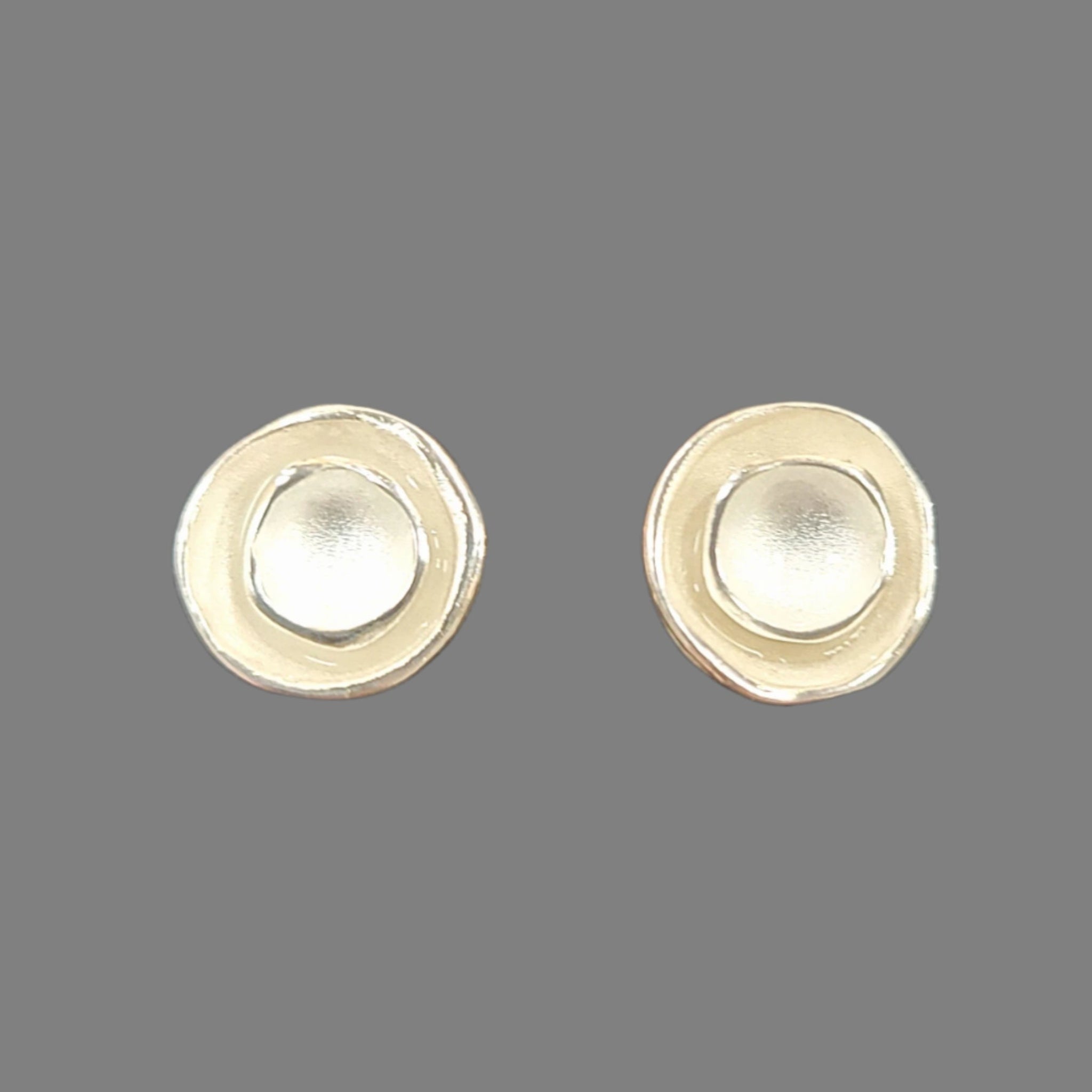 Delicate Nested Pod earrings, Sterling silver