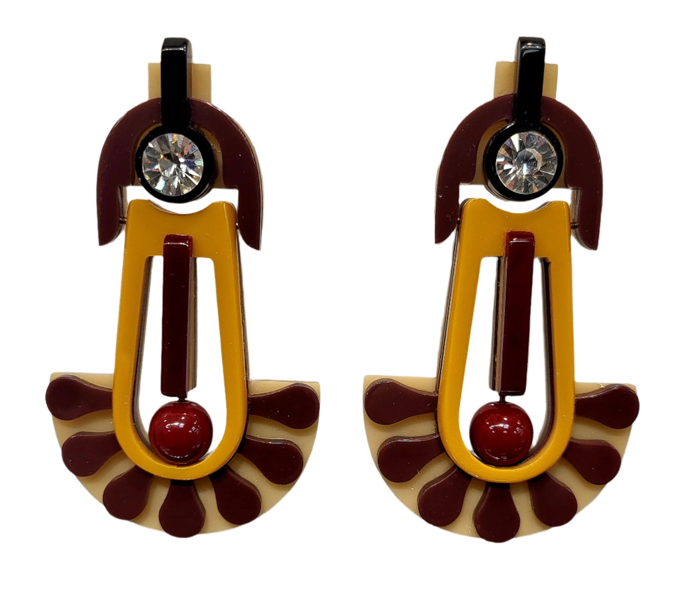 Chocolate Dandelion earrings