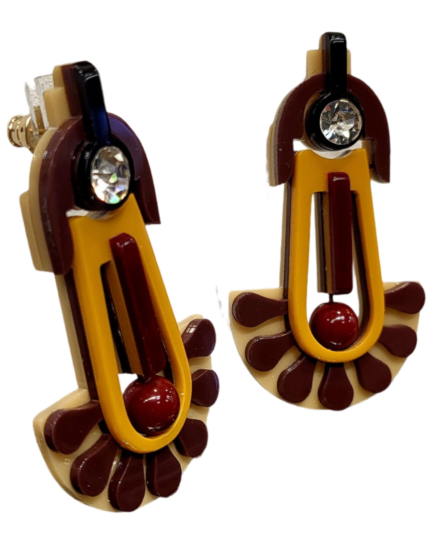 Chocolate Dandelion earrings