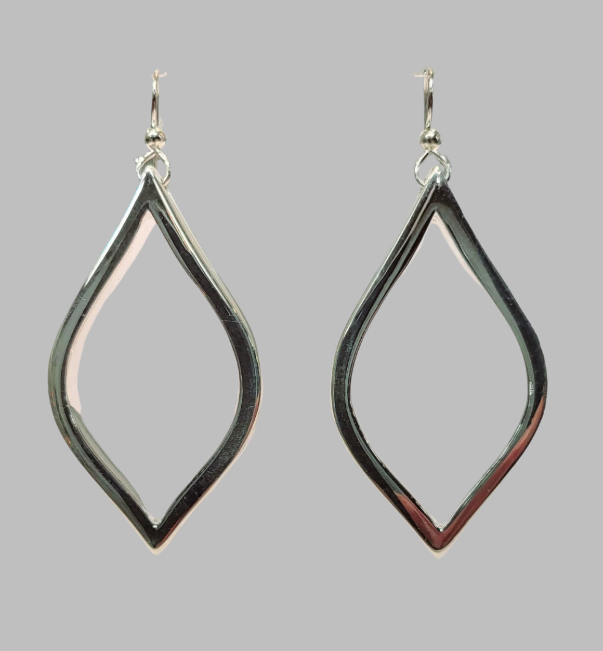 Sterling Geometric hoop Earrings