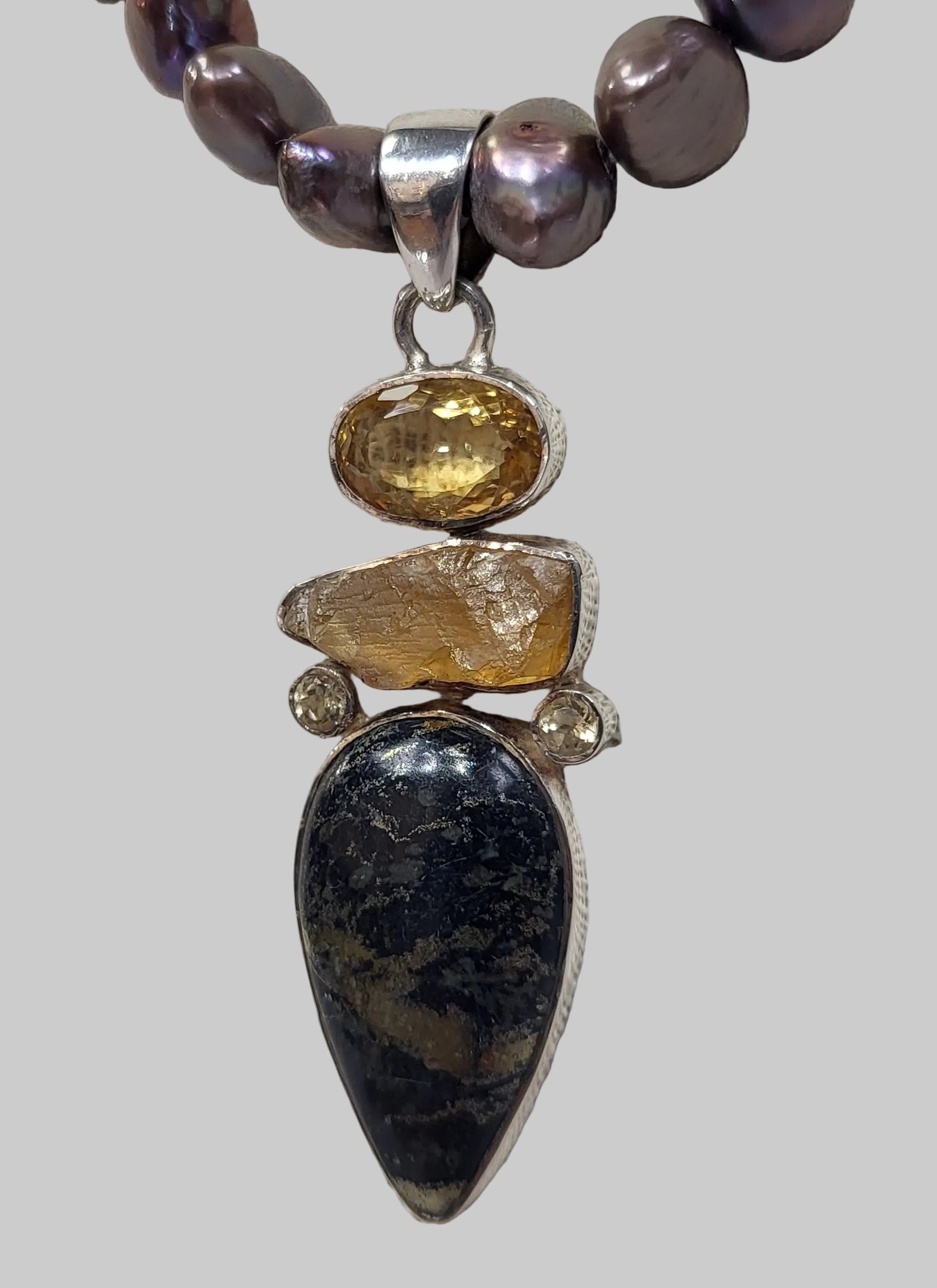 Black Pyrite Pendant