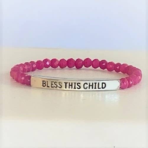 MINI MONK Child affirmation bracelet BLESS THIS CHILD