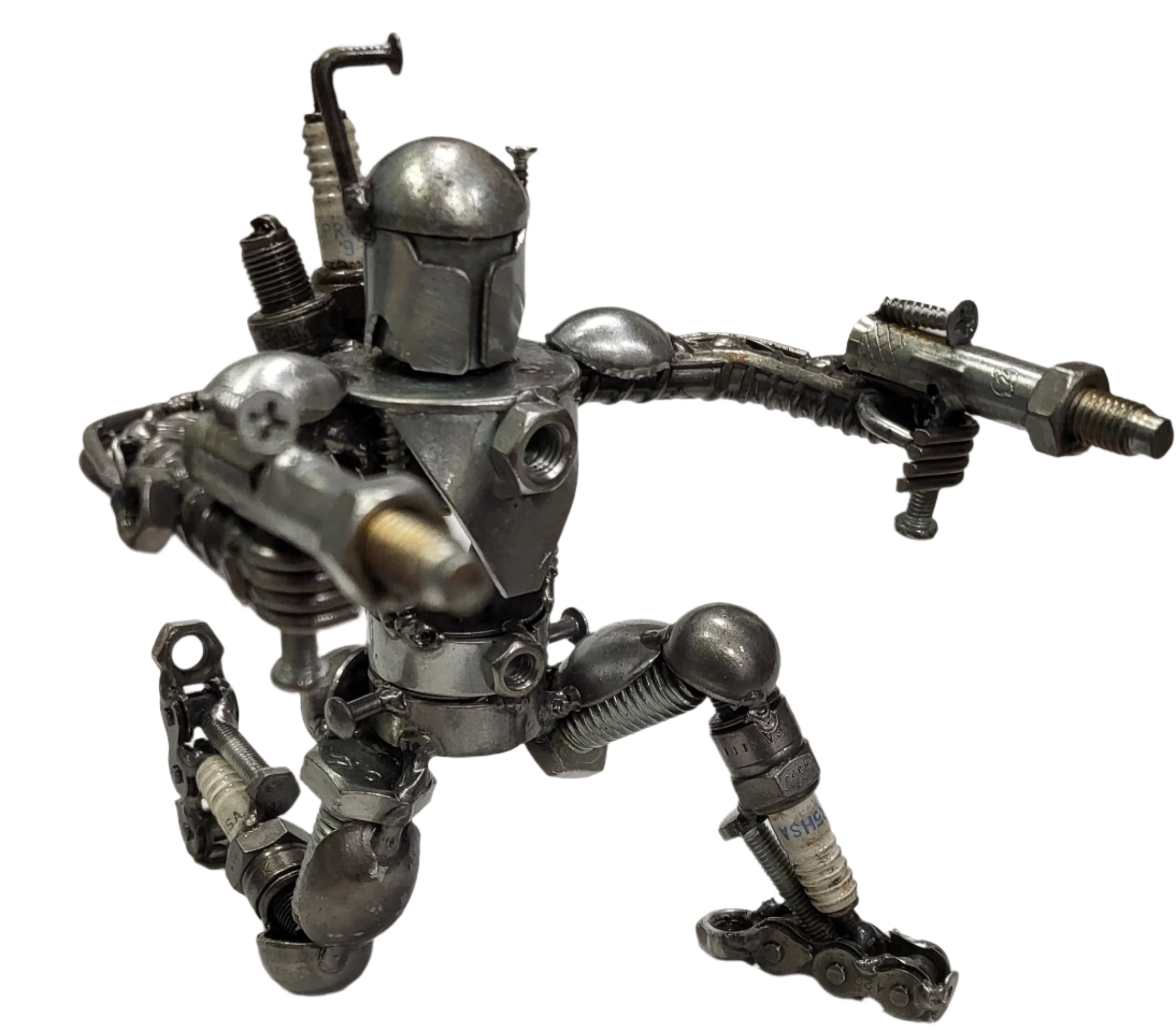 Kneeling Sci Fi Warrior