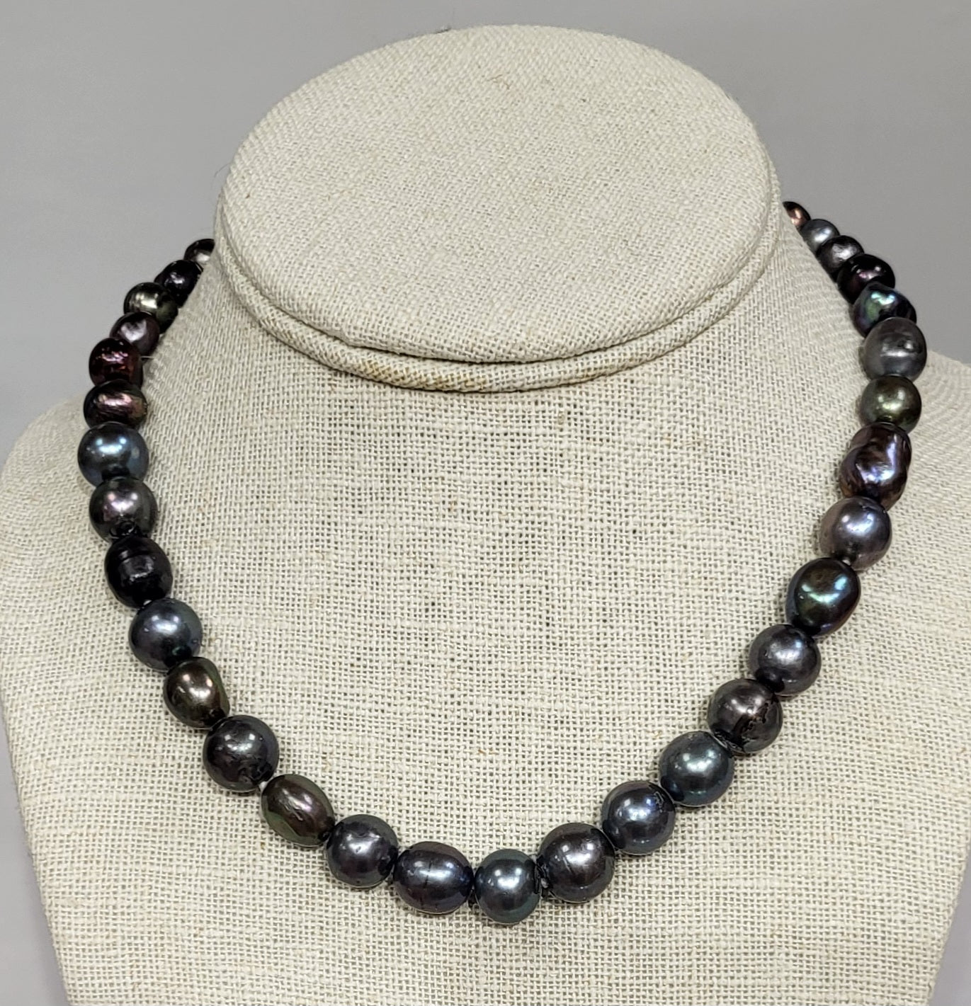 Classic strand of black pearls