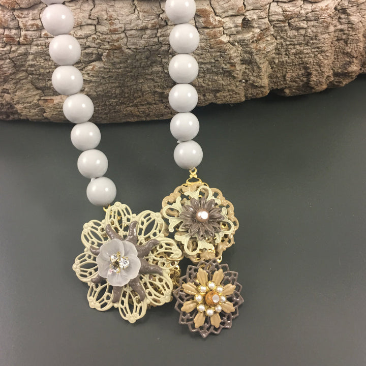 Mini Bib - Driftwood Necklace