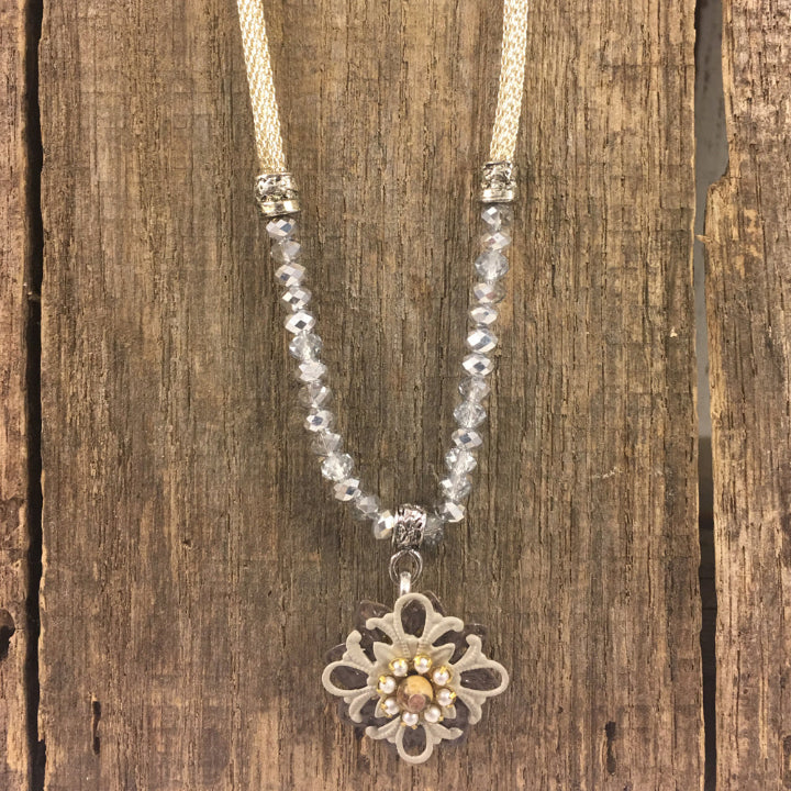 Mesh Pendant - Driftwood Necklace