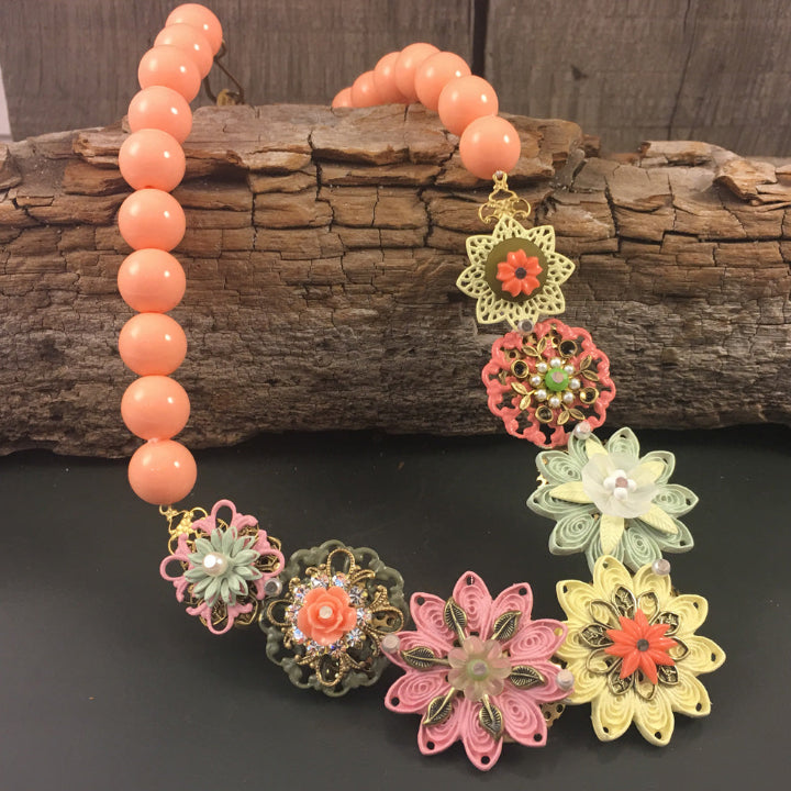 Delicate Garland - Orchid Necklace