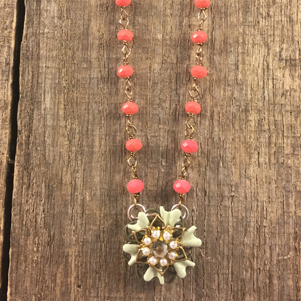 Party Pendant - Orchid Necklace