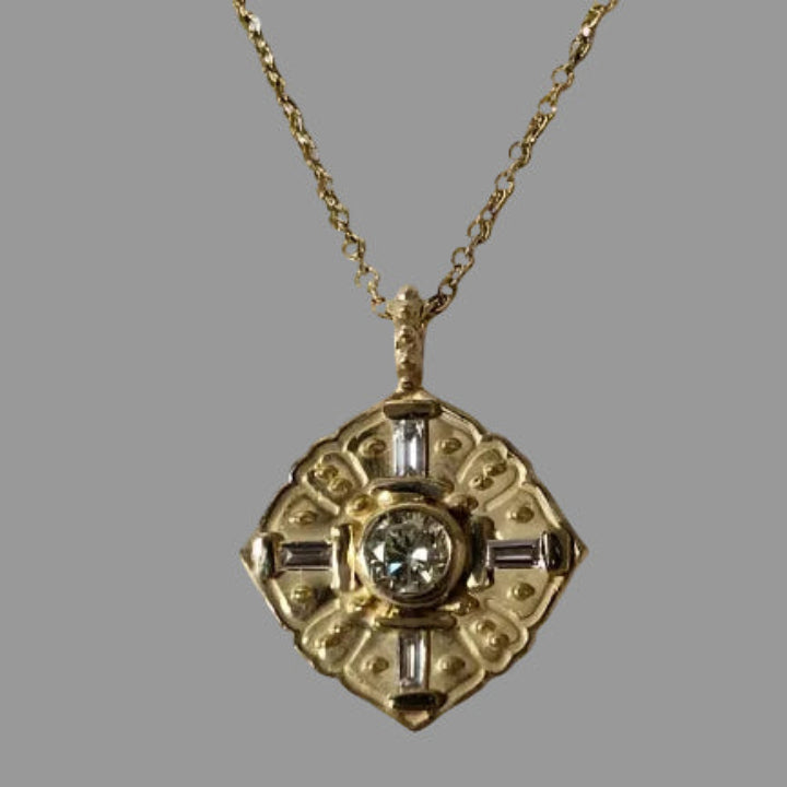 "Flora" Gold and diamond necklace