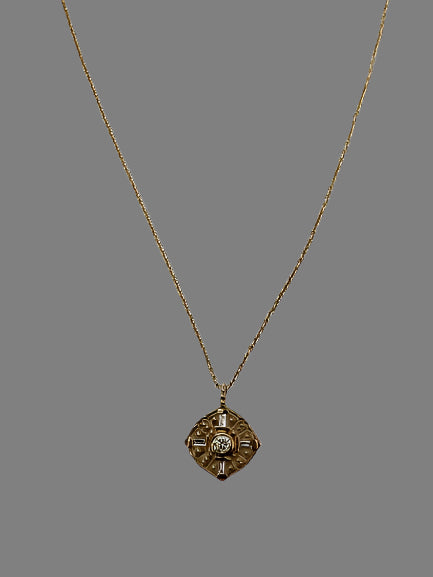 "Flora" Gold and diamond necklace