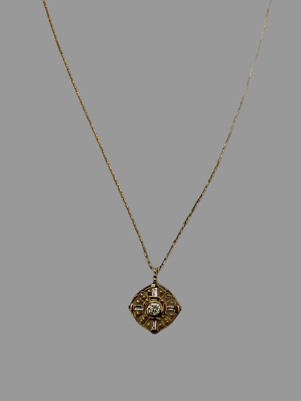 "Flora" Gold and diamond necklace