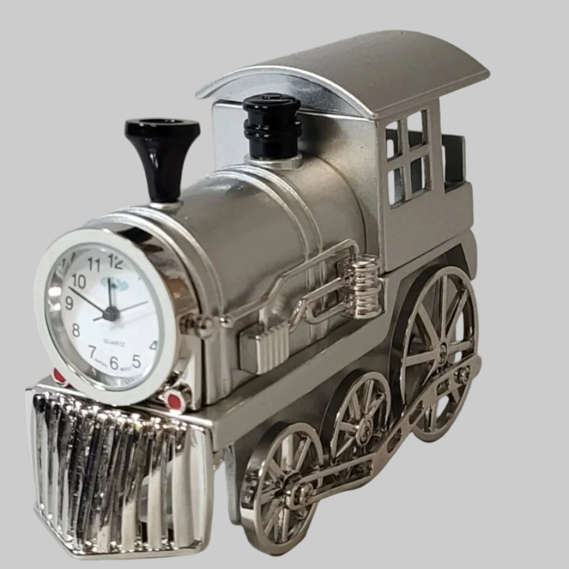 Locomotive desk clock