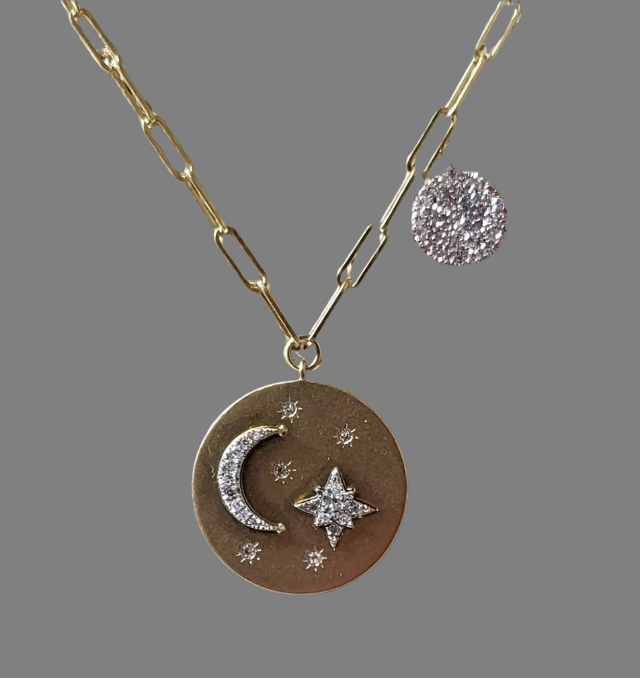 Moon and Starburst Pendant