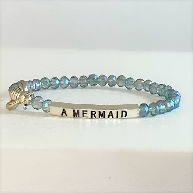 MINI MONK Child Affirmation bracelet BEE A MERMAID