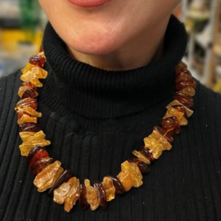 Raw Amber necklace