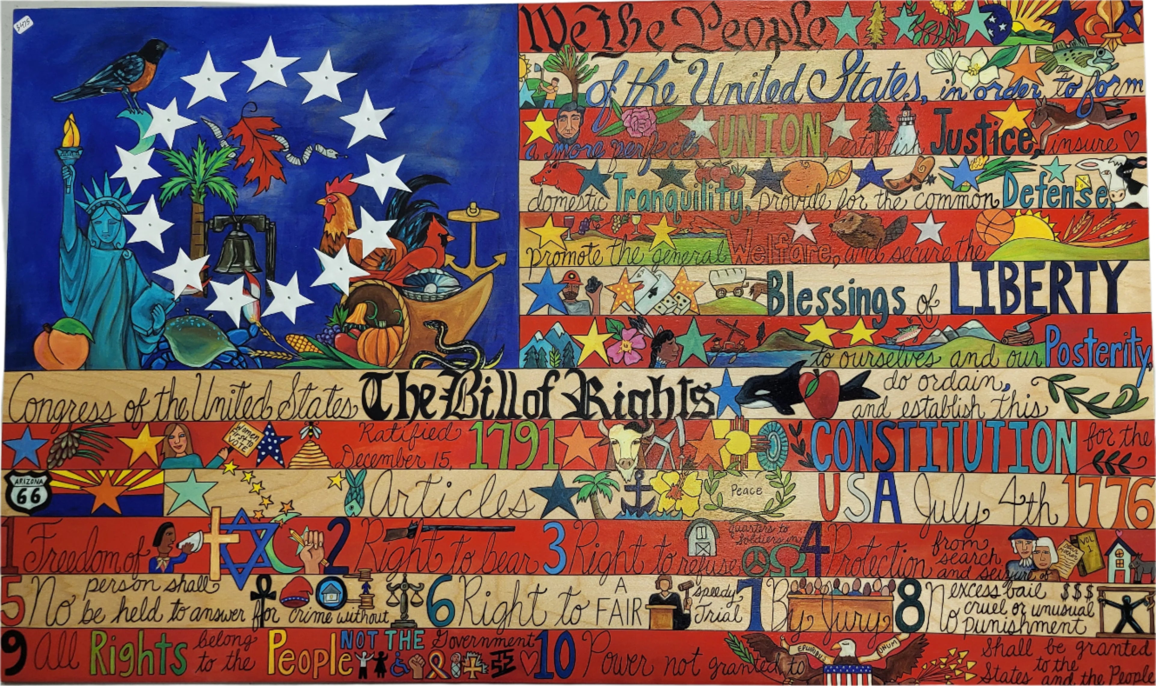 American Flag Plaque