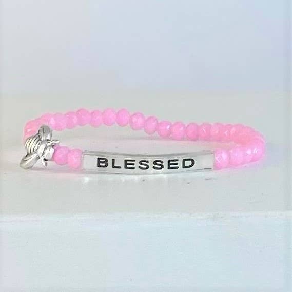 MINI MONK Child affirmation bracelet BEE BLESSED