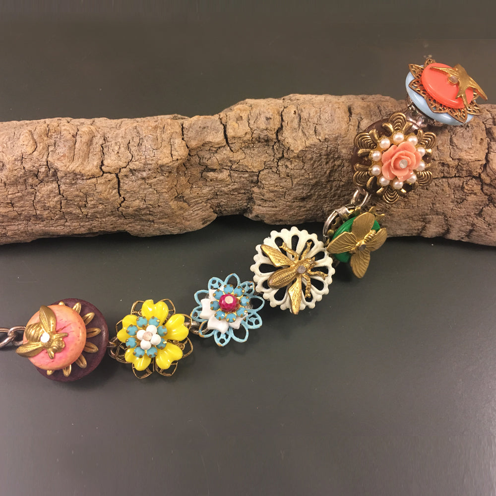 7 Links -  Botanical Bracelet