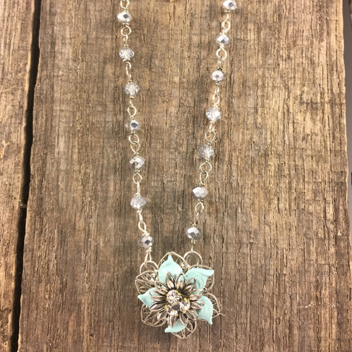 Party Pendant - Desert Blue Necklace