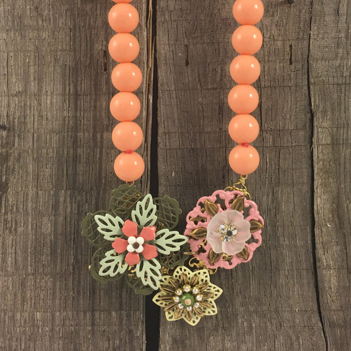 Mini Bib - Orchid Necklace
