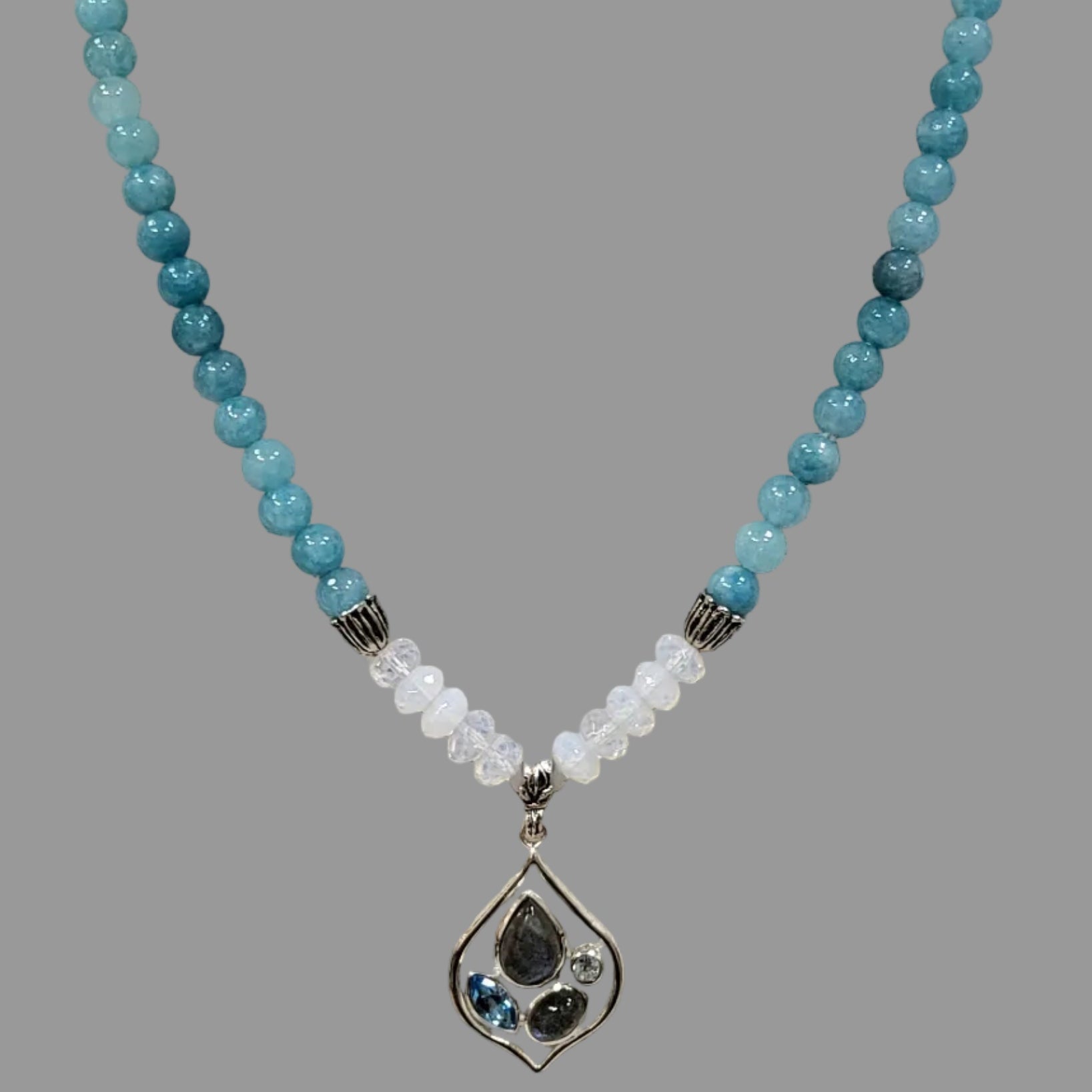 Labradorite Topaz pendant