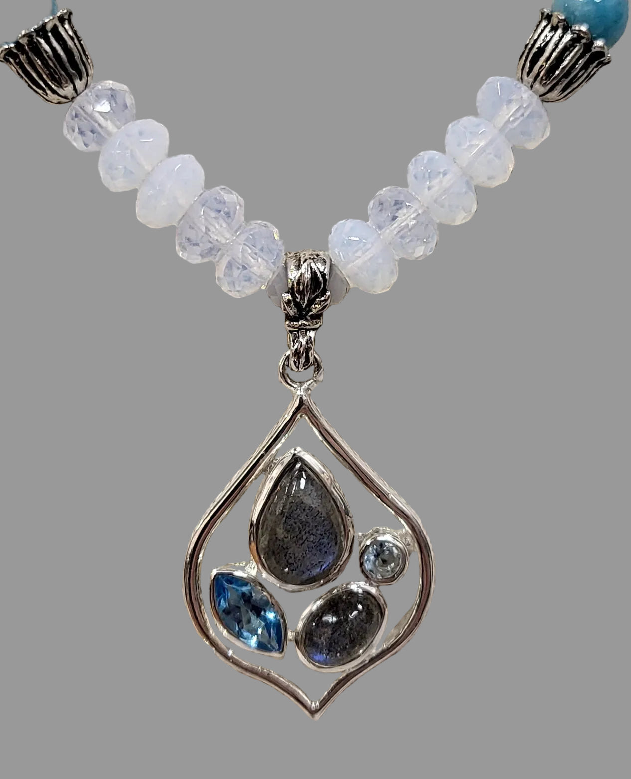 Labradorite Topaz pendant