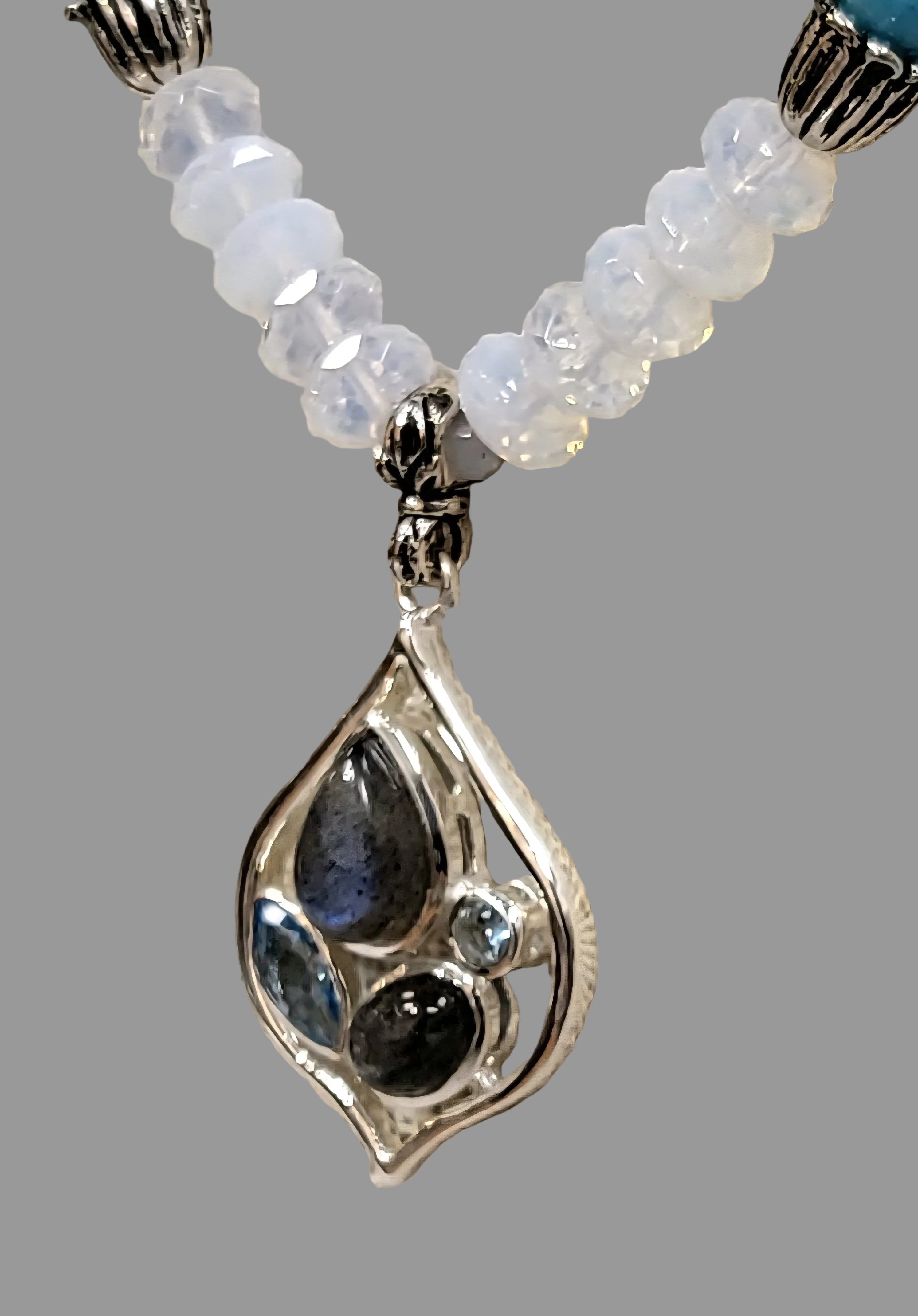 Labradorite Topaz pendant