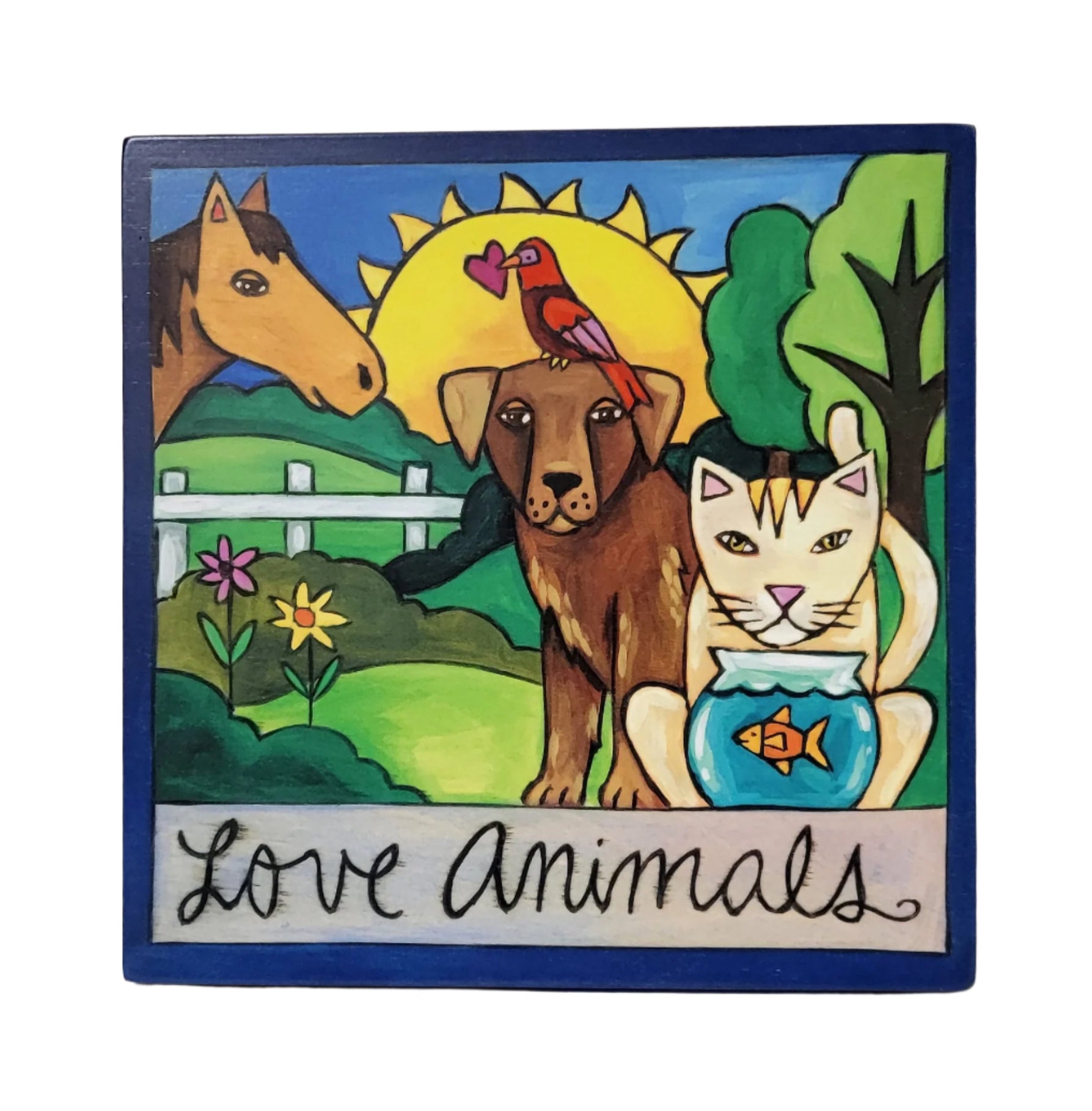 "Love Animals" Plaque