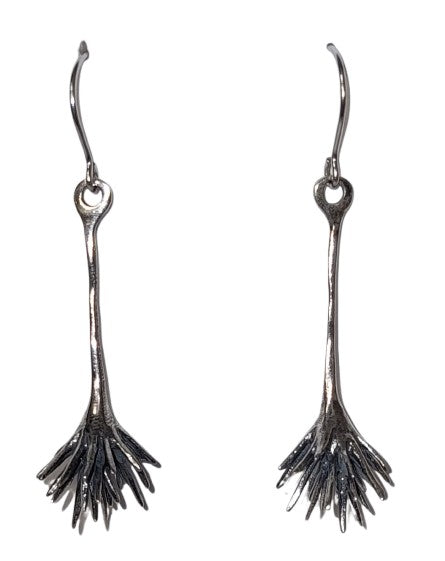 Sterling Silver Thistle Earrings
