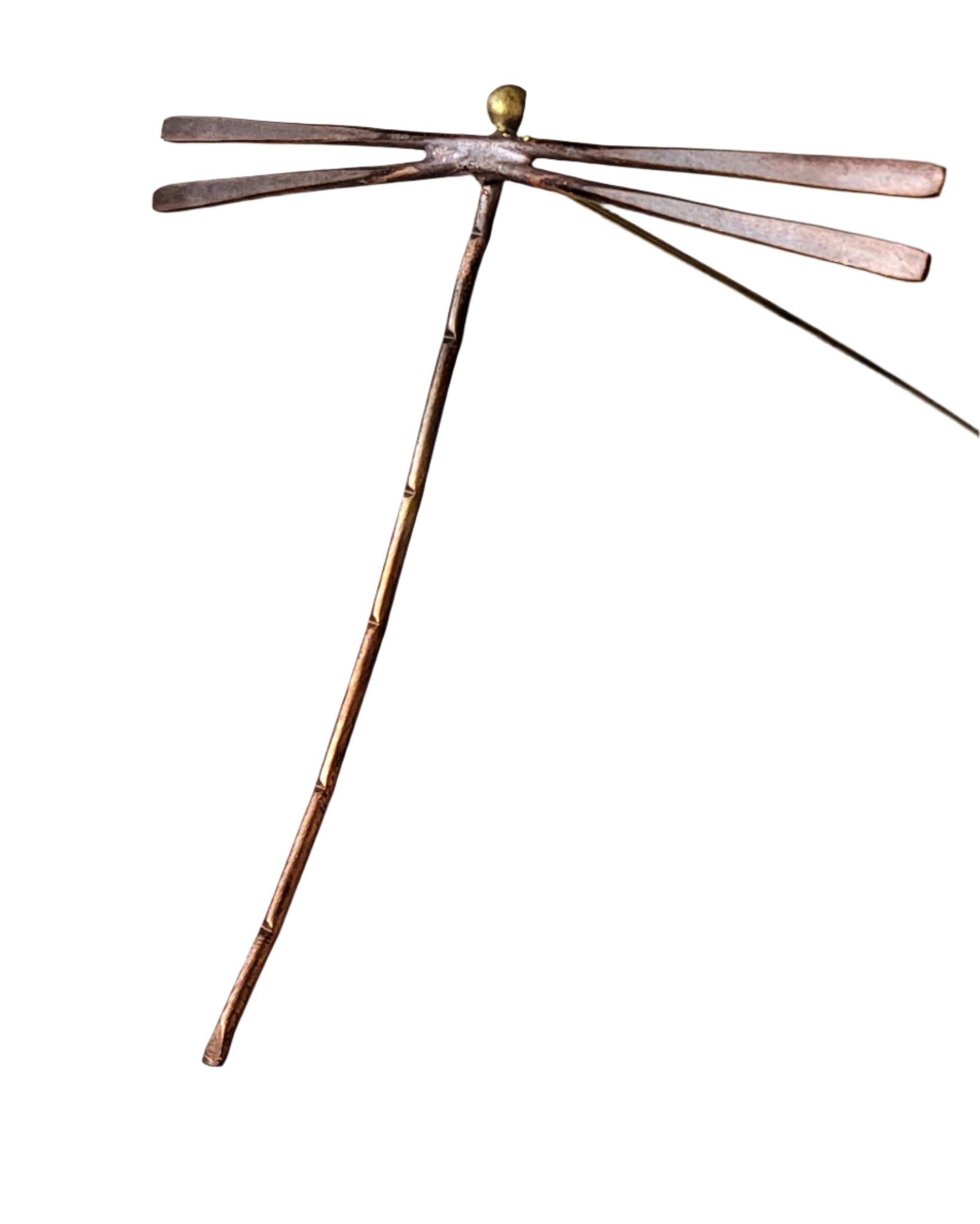 Dancing dragonfly garden stake